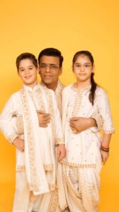 Karan Johar Instagram - Mere do Anmol Ratan…. Happy Diwali to you and yours!!!! Love and light for life🤗🤗❤️🤗❤️❤️