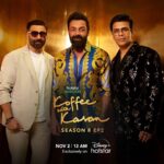 Karan Johar Instagram - The Deol brothers are back to take the couch with some compelling conversations on the second episode of #KoffeeWithKaranS8!👊🏻 #HotstarSpecials #KoffeeWithKaran Season 8 - a new episode every Thursday only on Disney+ Hotstar! #KWKS8OnHotstar @disneyplushotstar @iamsunnydeol @iambobbydeol @apoorva1972 @jahnviobhan @dharmaticent