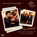 Karan Johar Instagram - The couple synonymous with Bollywood royalty - catch Ranveer Singh & Deepika Padukone on the first episode of #KoffeeWithKaranS8, streaming now!🧡🧡🧡 #HotstarSpecials #KoffeeWithKaran Season 8 - a new episode every Thursday only on Disney+ Hotstar! #KWKS8OnHotstar @disneyplushotstar @ranveersingh @deepikapadukone @apoorva1972 @jahnviobhan @dharmaticent
