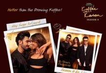 Karan Johar Instagram - The couple synonymous with Bollywood royalty - catch Ranveer Singh & Deepika Padukone on the first episode of #KoffeeWithKaranS8, streaming now!🧡🧡🧡 #HotstarSpecials #KoffeeWithKaran Season 8 - a new episode every Thursday only on Disney+ Hotstar! #KWKS8OnHotstar @disneyplushotstar @ranveersingh @deepikapadukone @apoorva1972 @jahnviobhan @dharmaticent