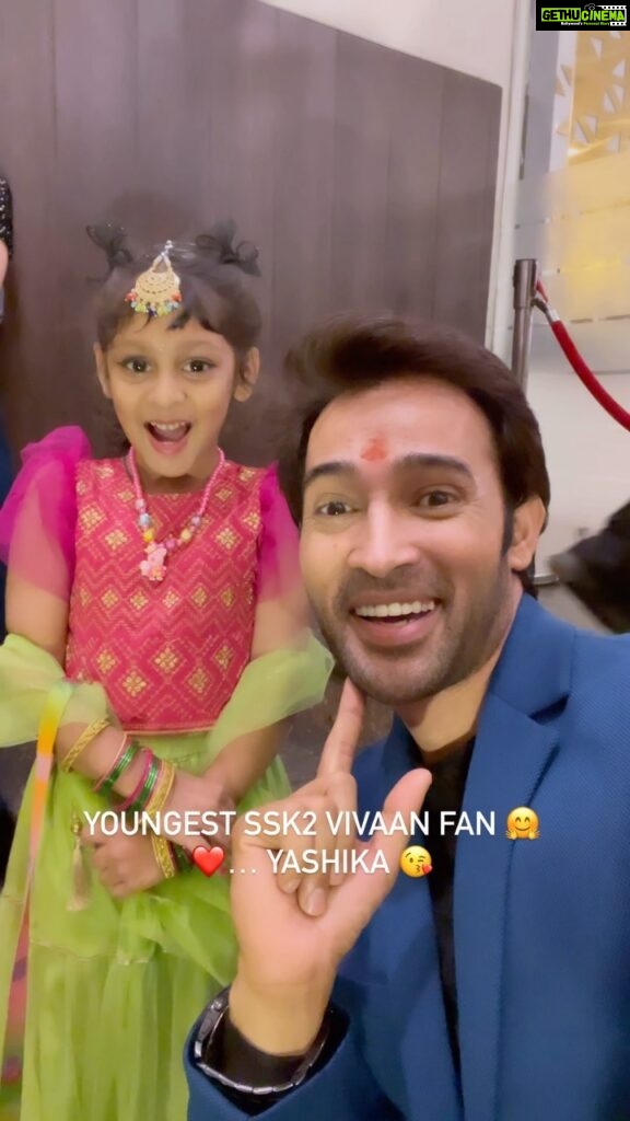 Karan Sharma Instagram - My youngest fans .. Thank you so much Yashika for loving vivaan .. Vivaan will be my most memorable role in my acting career so far … lots of love to all my fans for appreciating my work and me 🤗❤😘 #karansharmafans #love #karansharma #vivaan #ssk2