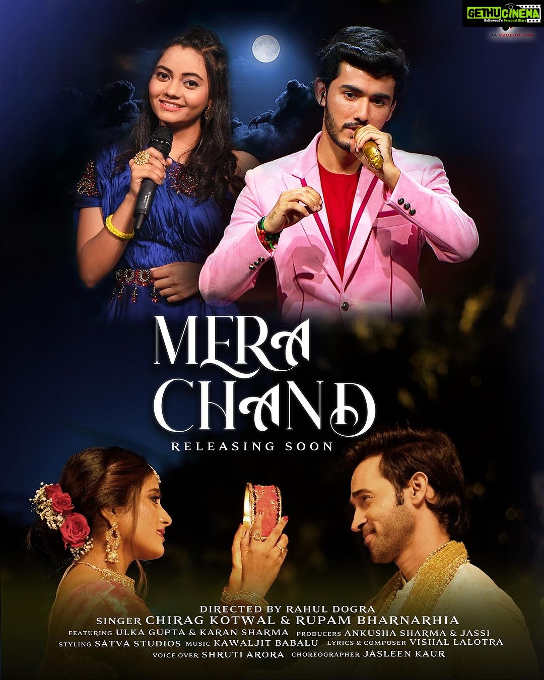 Karan Sharma Instagram - Iss Karwachauth Chirag aur Rupam Laa Rahe Hain "Mera Chand" Sabke Dilon Ko Chune Wala ❤️❤️❤️❤️❤️ #MeraChand Releasing soon. Directed by @rahuldogra.official @chiragkotwal @rupam.bharnarhia @ulkagupta @karansharmaa_official @rahuldogra.official @iamkawaljitbablu @shruti_artdiaries @satvastudios @jas_queen_kaur @virdikanika @ravina_rajput6 @vishallalotra25 @officialamansingh011 @shivaaybhatt27 #japroductionofficial #chiragkotwal #Merachand #rahuldogra #ulkagupta #RupamBharnarhia #karansharma