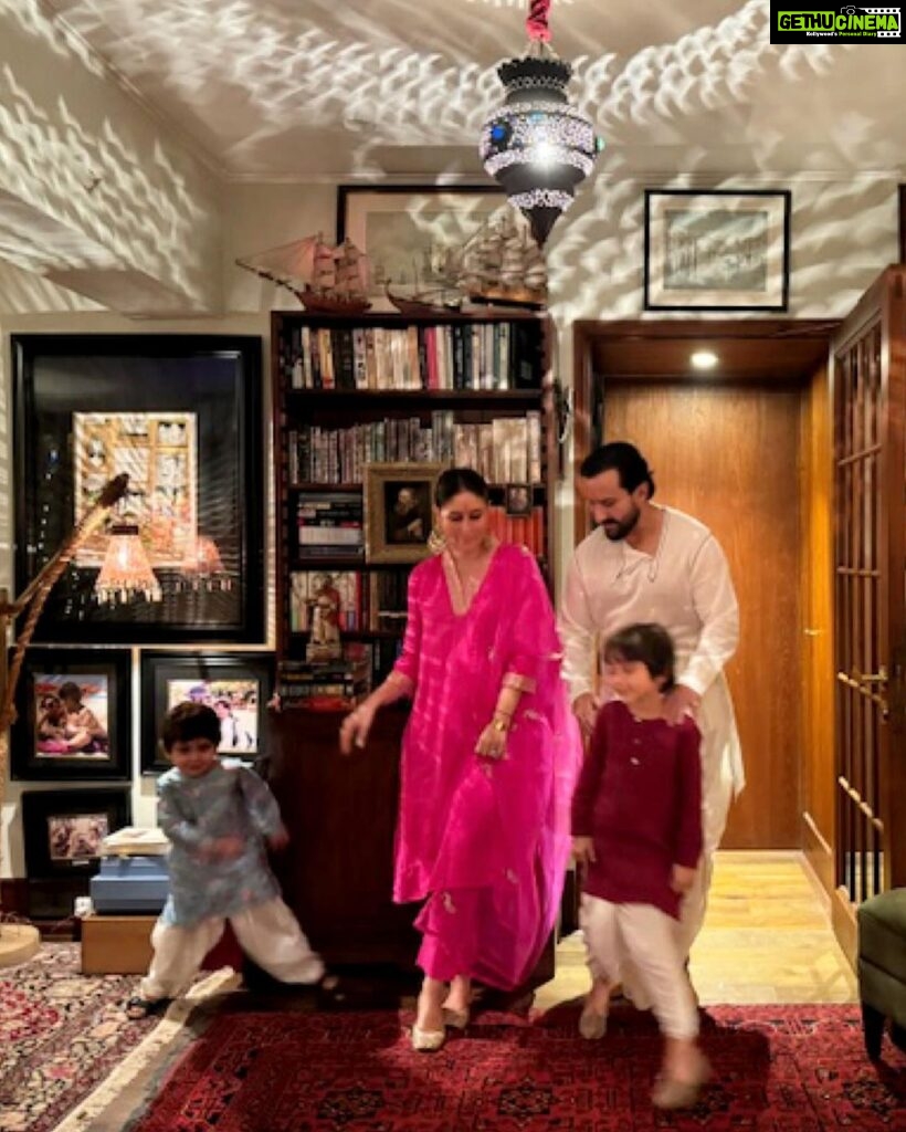 Kareena Kapoor Instagram - Year after year and still trying to get the perfect family picture …❤️ But nonetheless… Happy Diwali lovely people..from our heart to yours …❤️❤️💥💥