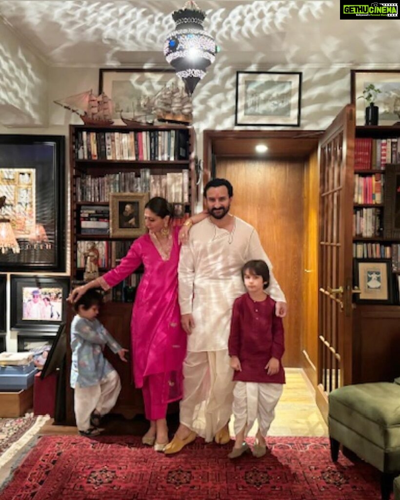 Kareena Kapoor Instagram - Year after year and still trying to get the perfect family picture …❤️ But nonetheless… Happy Diwali lovely people..from our heart to yours …❤️❤️💥💥