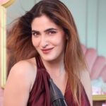 Karishma Sharma Instagram - Say hello to my secret to smooth, straight hair every day! I get 3.5 times better retention of my straight hair with Streax Professional Canvoline post care range. It is free from Sulphates and Parabens! #streaxprofessional #canvoline #hairstraightening #haircare #beauty #shampoo #conditioner #keratin #baobaboil