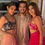 Karishma Sharma Instagram - Glowing Lights, Positive Vibes, and Joyous Moments? Hi Diwali! Outfit @anshikatakofficial Makeup @makeupbykhushikhivishra