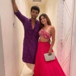 Karishma Sharma Instagram - Glowing Lights, Positive Vibes, and Joyous Moments? Hi Diwali! Outfit @anshikatakofficial Makeup @makeupbykhushikhivishra