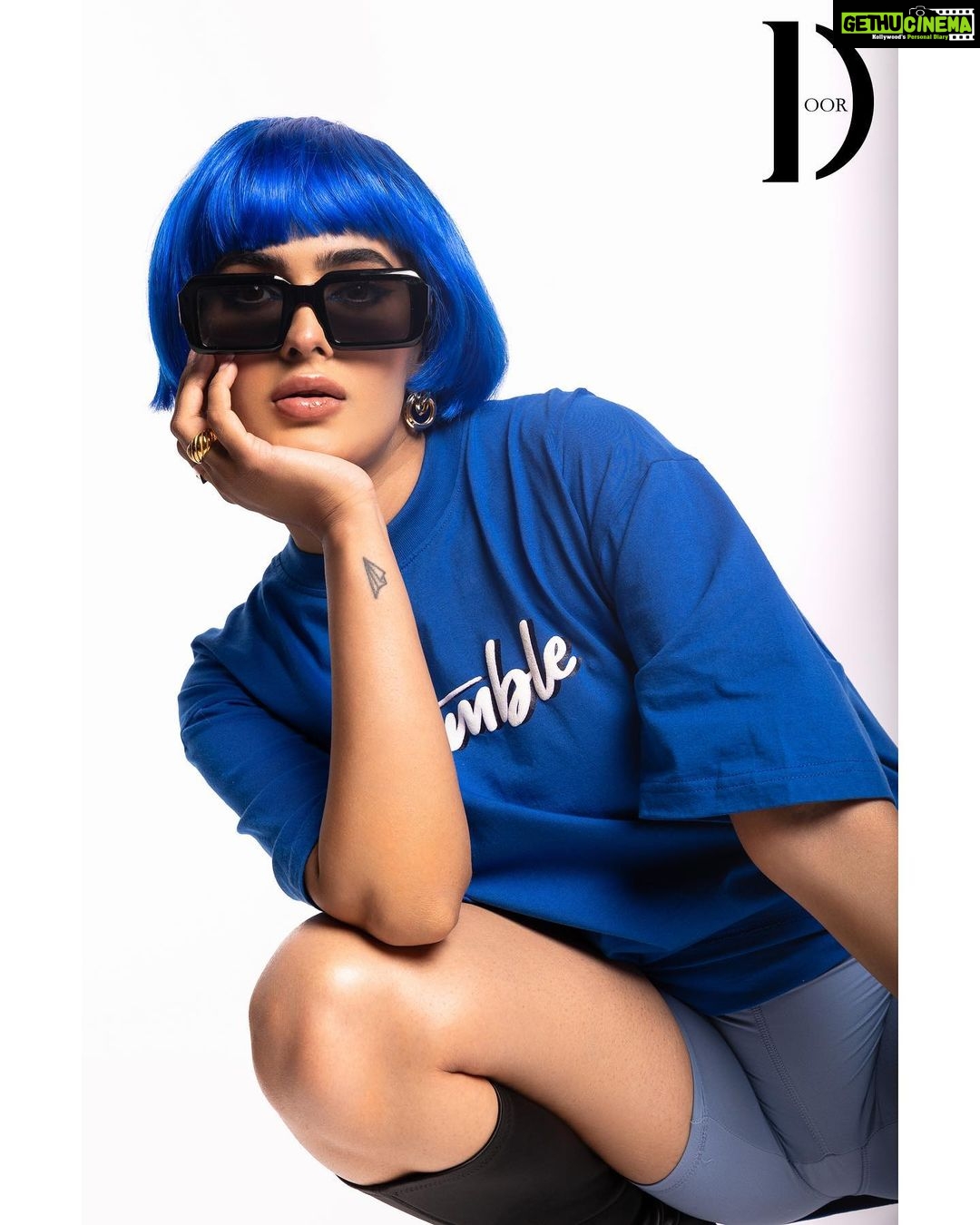 Karishma Sharma Instagram - Say HELLO to MY ALTER EGO π Always fun doing something wacky π€ͺπ€ͺπ€ͺ thanks to @thedoormagazine Magazine @thedoormagazine Featured @karishmasharma22 Photographer & Creative Director @dhruv_vohraphotography Fashion Director & Stylist - @jennet_david_william Makeup artist @makeup_by_nainaa Hair stylist @amehra16 Assistant Stylist @princyypatell_ Assistant photographer @b.runphotography Post production - @ps_vox Location - @blackframesstudios Outfit - @humbleclothingindia #thedoormagazine #karishmasharma