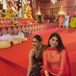 Karishma Sharma Instagram - Shubho bijoya Blissful days of pujo!!! There’s nothing better than spending the night out with your best friends on Durga puja. Last photo ps Sanchi being Prince Charming since men are 🙄🤣