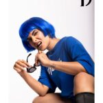 Karishma Sharma Instagram - Say HELLO to MY ALTER EGO 💙 Always fun doing something wacky 🤪🤪🤪 thanks to @thedoormagazine Magazine @thedoormagazine Featured @karishmasharma22 Photographer & Creative Director @dhruv_vohraphotography Fashion Director & Stylist - @jennet_david_william Makeup artist @makeup_by_nainaa Hair stylist @amehra16 Assistant Stylist @princyypatell_ Assistant photographer @b.runphotography Post production - @ps_vox Location - @blackframesstudios Outfit - @humbleclothingindia #thedoormagazine #karishmasharma