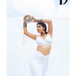 Karishma Sharma Instagram - Yah it’s giving what it’s supposed to give. Grace Beauty & Elegance 🤓💙🤍 Magazine @thedoormagazine Featured @karishmasharma22 Photographer & Creative Director @dhruv_vohraphotography Fashion Director & Stylist - @jennet_david_william Makeup artist @makeup_by_nainaa Hair stylist @amehra16 Assistant Stylist @princyypatell_ Assistant photographer @b.runphotography Post production - @ps_vox Location - @blackframesstudios Outfit - @cimosofficial Accessories - @riwaiyat_official Bag - @tash_bags_ #thedoormagazine #karishmasharma