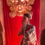 Karishma Sharma Instagram – Unveiling the power of Shakti, celebrating Durga Puja. 🙏❤️