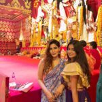 Karishma Sharma Instagram – Unveiling the power of Shakti, celebrating Durga Puja. 🙏❤️