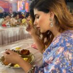 Karishma Sharma Instagram – Unveiling the power of Shakti, celebrating Durga Puja. 🙏❤️