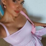 Karishma Sharma Instagram - Embarking on a creative journey! ✨👗 This is just the beginning of my design adventure, with more outfits in the pipeline. Your feedback means the world to me! 💗💗💗 Thank you @studionails_mumbai for my new cat eye 💅 😍 Outfit by me 💛 Earring @wear.ikram #fashiondesign #diyfashion #feedbackwelcome