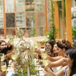 Karishma Sharma Instagram - "Brunch vibes with my favorite humans! 😄 Nothing beats the joy of goofing around with these girls. Grateful for the laughter, love, and endless happiness. Can't wait to hit rewind and do it all over again! 🥂💕 #BrunchBuddies #GoofyGals #HappinessOverload" All of us wearing @arvino_co