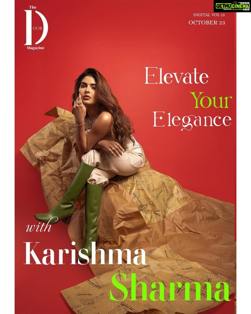 Karishma Sharma Instagram - Red is the colour of my season,it’s passion,it’s love and it’s hot ❤️‍🔥 What a lovely team to work with, I don’t have enough words to express how much fun I had shooting this. Thank you and love you so much guys ❤️❤️ Magazine @thedoormagazine Featured @karishmasharma22 Photographer & Creative Director @dhruv_vohraphotography Fashion Director & Stylist - @jennet_david_william Makeup artist @makeup_by_nainaa Hair stylist @amehra16 Assistant Stylist @princyypatell_ Assistant photographer @b.runphotography Post production - @ps_vox Location - @blackframesstudios Cover design @krxder Outfit - @91avnue Accessories - @mirakijewelry Footwear @alohas #thedoormagazine #karishmasharma