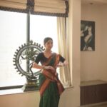 Kashmira Pardesi Instagram - Just a little something ♥️ Kathak involves alot of Radha - Krishna storytelling. Performing a little snippet of Radha dancing and singing to sounds of nature and the melodious pakhawaj, just when Krishna grabs her attention by playfully holding her hand. Radha is startled at the boldness and charm of her lover, but her eyes say something else as she blushes subtly. Dancing at Nrityadham in the presence of Guru Prerna Deshpande is a blessing. A space for knowledge - devotion - consistency - riyaaz & no excuses. The intricate footwork, assertive eyes, the sharp body movements that can only be delivered with stillness and clarity of mind. It is the epicentre of power and softness. Choreographed by my favourite @devika.panse