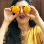 Kasthuri Shankar Instagram - And happy clementines day to you too !!! Orange you the best 😅 #valentinesday #orangesandlemons