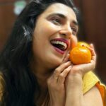 Kasthuri Shankar Instagram - And happy clementines day to you too !!! Orange you the best 😅 #valentinesday #orangesandlemons
