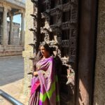 Kasthuri Shankar Instagram - Doorstep to divinity. Namakkal LakshmiNarasimha Temple TamilNadu . The land of temples Land of faith Land of festivals Land of hope. #tamizhartirunal #mattupongal #templesofindia #tamilponnu #tamizhachi #sareeswag #desibeauty #indianbeauty #actresskasthuri