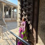 Kasthuri Shankar Instagram - Doorstep to divinity. Namakkal LakshmiNarasimha Temple TamilNadu . The land of temples Land of faith Land of festivals Land of hope. #tamizhartirunal #mattupongal #templesofindia #tamilponnu #tamizhachi #sareeswag #desibeauty #indianbeauty #actresskasthuri