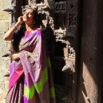 Kasthuri Shankar Instagram - Doorstep to divinity. Namakkal LakshmiNarasimha Temple TamilNadu . The land of temples Land of faith Land of festivals Land of hope. #tamizhartirunal #mattupongal #templesofindia #tamilponnu #tamizhachi #sareeswag #desibeauty #indianbeauty #actresskasthuri
