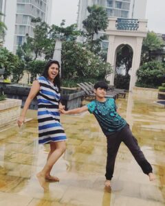 Kasthuri Shankar Instagram - Mommy and me time 

#winterfun  #sankalpchronicles  #familyfirst