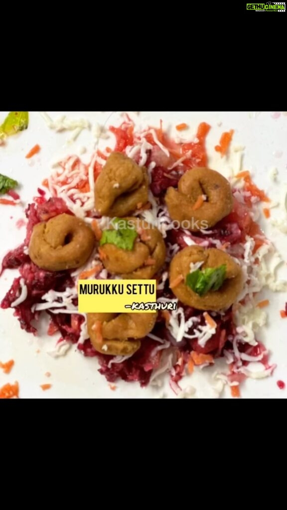 Kasthuri Shankar Instagram - How can healthy taste so good!! So quick and easy to make, Fresh salad and crunchy murukku explode in your mouth.