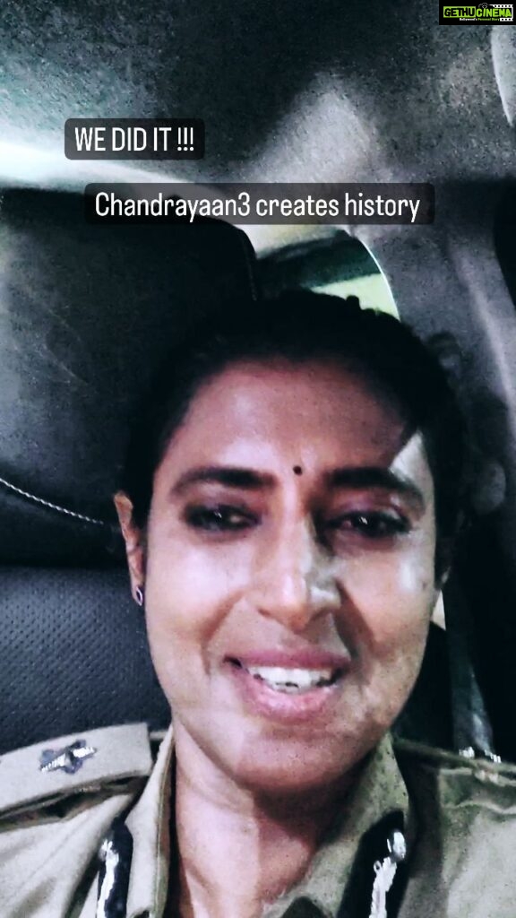 Kasthuri Shankar Instagram - India beat the world in the race to the south side of the moon !! P Veeramuthuvel's team at ISRO got us into the history books! Hurrrrray ! Proud as an Indian Prouder as a Tamilian wooohooo Thank you to everyone who believed and thank you tirupati Balaji for blessing your believers and eliminating rivals! #bharatMataKiJai #jaihind #proudtobeIndian #hum_Hue_kamyaab_aaj_ki_din #slowandsteadywinstherace #wewon #IndiaWon @isro.in @narendramodi