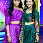 Kavitha Gowda Instagram - With this beautiful @nithyashree.athlete @ck_studios26 #kavitha #kavithagowda #showtime #celebration #deepawalispecial ( makeover , photography)