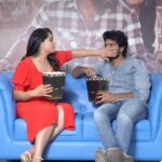 Kavya Kalyanram Instagram - Ala Promotions Madhyalo chinna aata!! 😀 #Ustaad #UstaadOnAug12th #AMBCinemas @simhakoduri @kavya_kalyanram @phanideep @akeeva.b @vaaraahicc @krishient