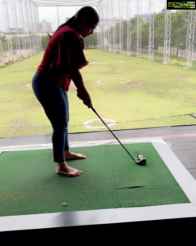 Kavya Kalyanram Instagram - Going to call myself a pro golfer now (will block anybody who says otherwise) ⛳️