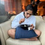 Kavya Kalyanram Instagram - Living in oversized hoodies with a warm bowl of soup