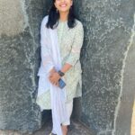 Kavya Kalyanram Instagram – Why was I grinning so hard for a picture at a random stone structure🧐