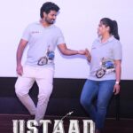 Kavya Kalyanram Instagram - #USTAAD , Surya and Meghana were thrilled beyond by the love and support you guys gave at Vijayawada! See you at the theatres on August 12th ♥️ Vijayawada, India