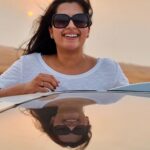 Kavya Kalyanram Instagram - Sun Sand and Reflections ☀️ . . Clearly zero effort went into that caption 🙃 . . 📷 : @chandurdc