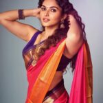 Kayadu Lohar Instagram - Be a pataka don’t burst one! 💥 . . . . COSTUME @devraagh STYLING @styled_by_arundev Photography @its_gireesh Photography assist @vishnu__photography___ Studio @maxxocreative , @studio_maxxo Special thanks to @huwais.majeed Makeup: @makeup_by_shibinantony Jewellery @abharanashaala