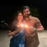Keerthi Pandian Instagram - Happy Deepavali from us to you ♥️ 🪔 #thaladeepavali திருநெல்வேலி