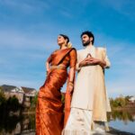 Keerthi shanthanu Instagram - This was one fun & quick shoot at #canada for @debonairdesigner 🧡 With Anbarey @rjvijayofficial 🧡 Love alllllll the pics @emphotography_1 🧡 Ur team ❤️‍🔥