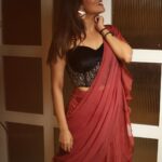 Keerthi shanthanu Instagram – 🤎💫

Draped saree & corset : @bandananarulaofficial 
photography Team: @shotsbyuv @portraitsby.pb 
@sat_narain