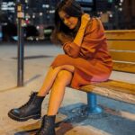 Keerthi shanthanu Instagram - Cool breeze , Blurry mind , dark night…. Happy hour it is🧡 #canadanights 📸 @chithrapriya #night #canada