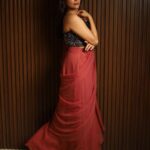 Keerthi shanthanu Instagram – 🤎💫

Draped saree & corset : @bandananarulaofficial 
photography Team: @shotsbyuv @portraitsby.pb 
@sat_narain