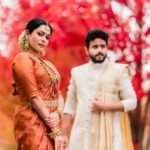 Keerthi shanthanu Instagram - This was one fun & quick shoot at #canada for @debonairdesigner 🧡 With Anbarey @rjvijayofficial 🧡 Love alllllll the pics @emphotography_1 🧡 Ur team ❤️‍🔥
