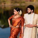 Keerthi shanthanu Instagram - Frm Colors to Canada 🍁 with anbarey @kikivijay11 ❤️ Photo: @emphotography_1 Video: @icapturestudio Outfits: @debonairdesigner