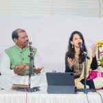 Ketaki Mategaonkar Instagram – One of the most beautiful concerts. It was one the most blissful moments to perform infront of audience full of divine energy. Along with @dnyaneshwar_meshram_offical . Some concerts are just for the soul. 😇🙏🏻🌸

श्रीरामार्पण .