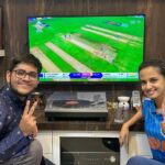 Ketaki Mategaonkar Instagram – Best BHAUBEEJ with @siddhant_joshi0110 🥰😇♥️ ! Even though I don’t understand cricket, I enjoy it . @rituparnas_photo_poetry thanks for this super cool VIRAT T-shirt😁. Come on india ! ♥️