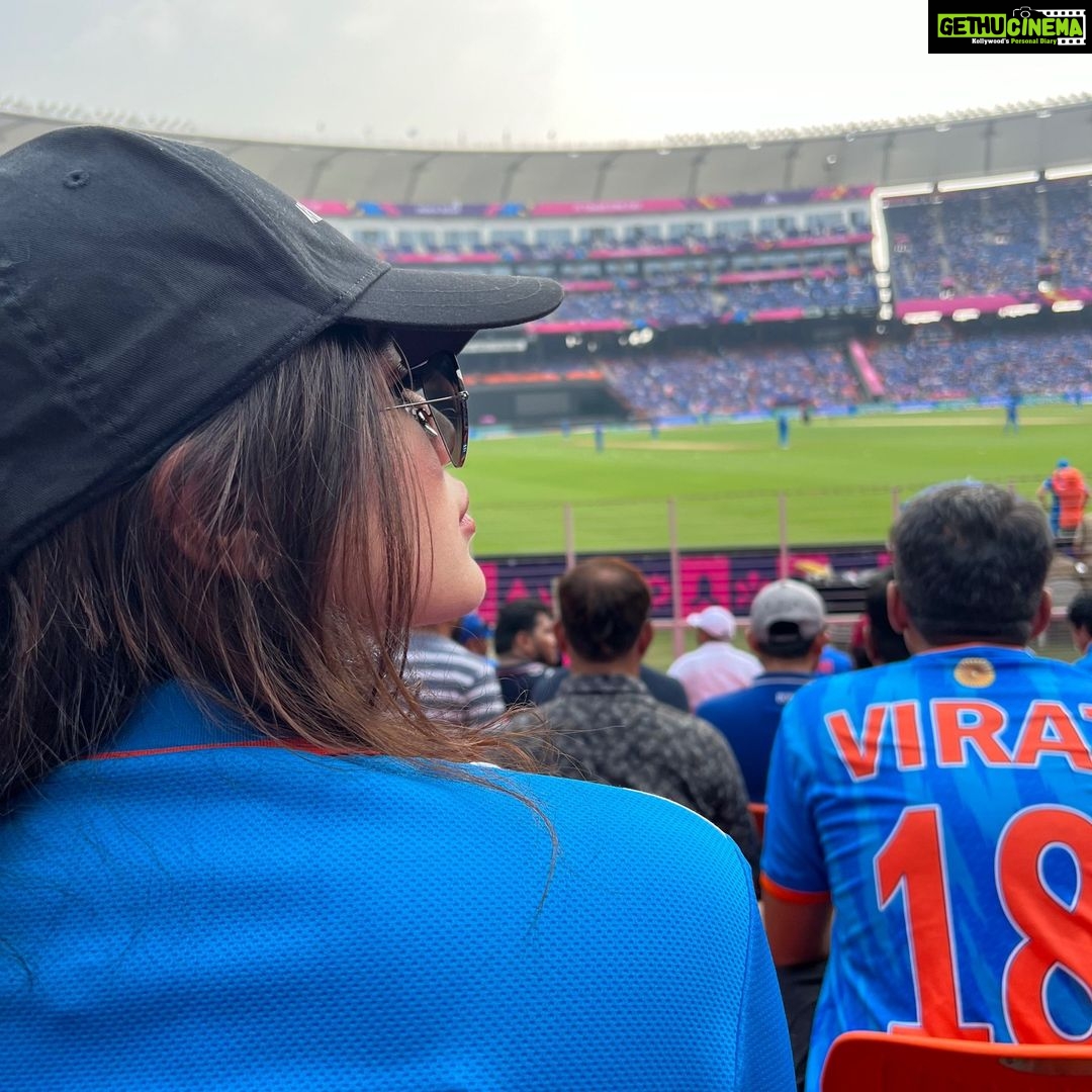 Ketika Sharma Instagram - all about yesterday 💙 #indvspak #worldcup #2023 Narendra Modi Stadium - Ahmedabad