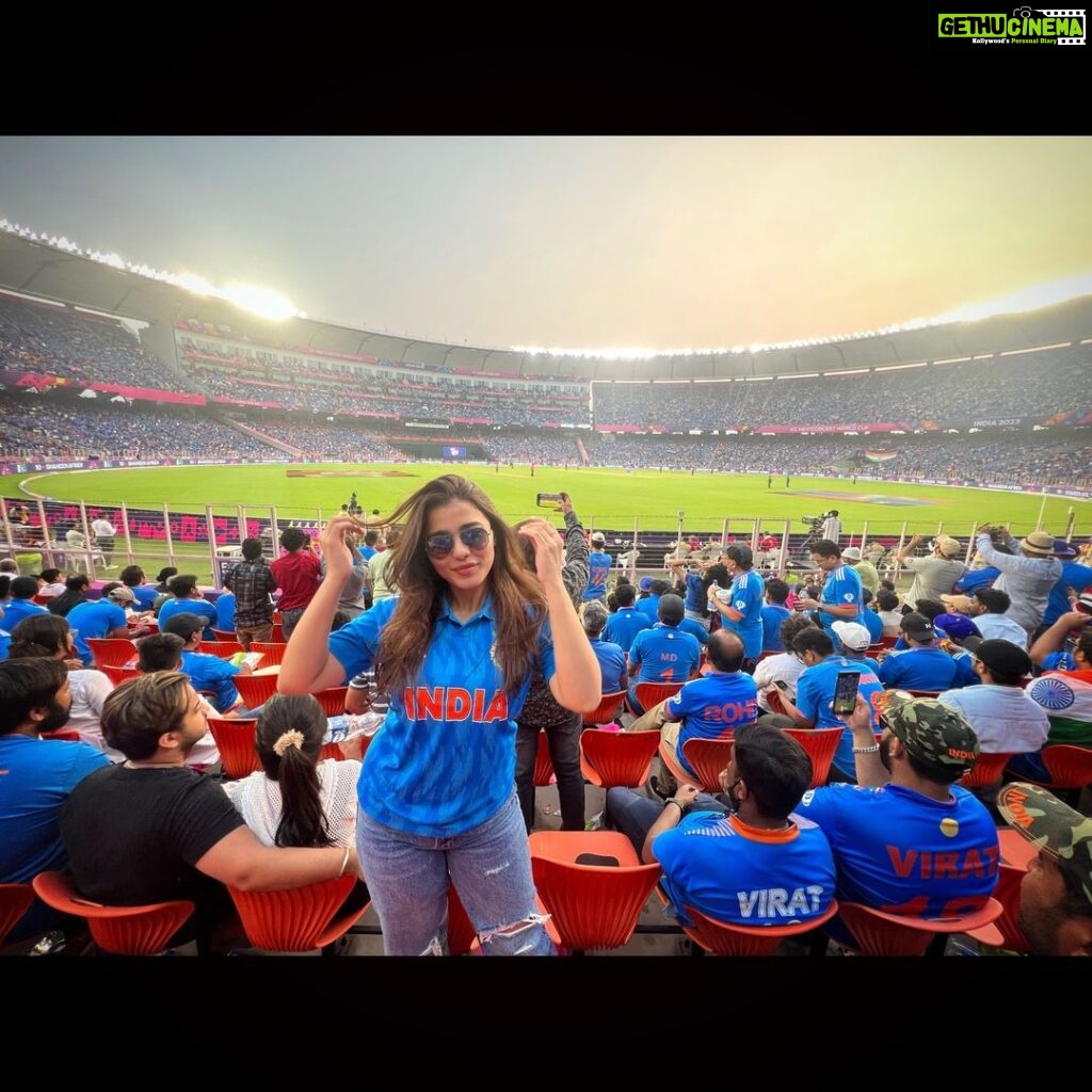 Ketika Sharma Instagram - all about yesterday 💙 #indvspak #worldcup #2023 Narendra Modi Stadium - Ahmedabad