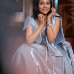 Kinjal Rajpriya Instagram - Princessing around 🩵 Lots of Love, m..m..m..mansi 🤍 Thanks for capturing me in my real element✨@iam_rajinamdar Wardrobe👗 @hv_studio22 #3Ekka #Mansi #Blockbuster #Premiere #Mumbai PVR Juhu